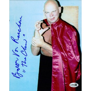 Baron Von Raschke WWE WWF Wrestler Signed 8x10 Glossy Photo JSA Authenticated Baron Von Raschke WWE WWF Wrestler Signed 8x10 Glossy Photo JSA Authenticated