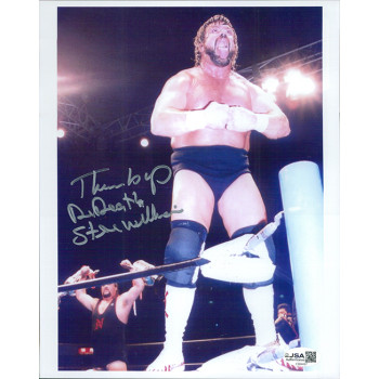 Steve Williams Dr. Death NWA Wrestler Signed 8x10 Glossy Photo JSA Authenticated