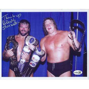 Steve Williams Dr. Death NWA Wrestler Signed 8x10 Glossy Photo JSA Authenticated