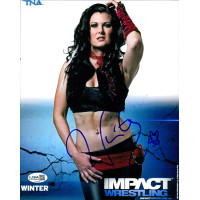 Winter Katie Lea Burchill TNA Wrestling Signed 8x10 Glossy Photo JSA Authentic