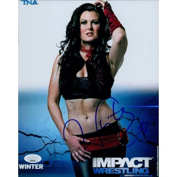 Winter Katie Lea Burchill TNA Wrestling Signed 8x10 Glossy Photo JSA Authentic