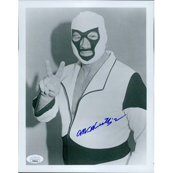 Mr. Wrestling II Johnny Walker WWF Signed 8x10 Glossy Photo JSA Authenticated