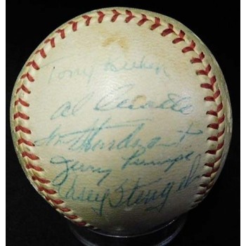 New York Yankees 1957 Team Signed Reach American League Baseball JSA Authentic