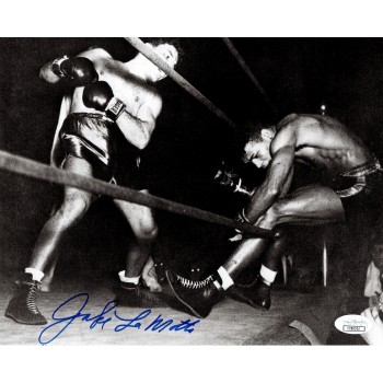 Jake Lamotta Raging Bull Signed 8x10 Boxing Stock Card Photo JSA Authenticated